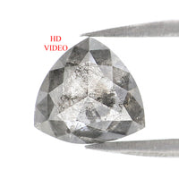 Natural Loose Triangle Diamond, Salt And Pepper Triangle Diamond Natural Loose Diamond, Triangle Cut Diamond, 1.79 CT Triangle Shape KDL8570