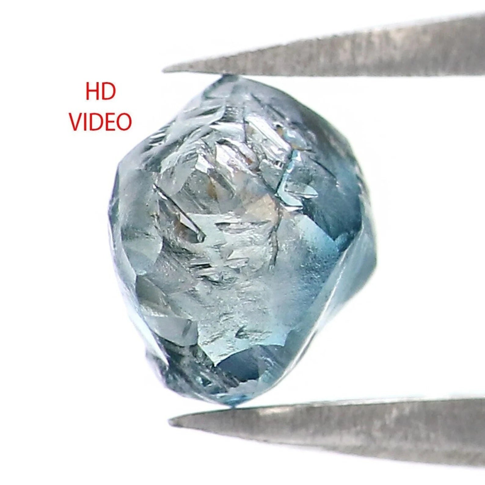 1.12 CT Natural Loose Crystal Rough Diamond Blue Color Rough Shape Diamond 5.70 MM Natural Loose Diamond Rough Irregular Cut Diamond NQ1997