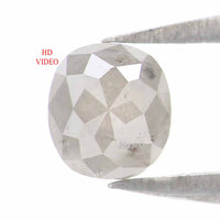 Natural Loose Cushion Gray Color Diamond 0.52 CT 4.60 MM Cushion Shape Rose Cut Diamond L5087