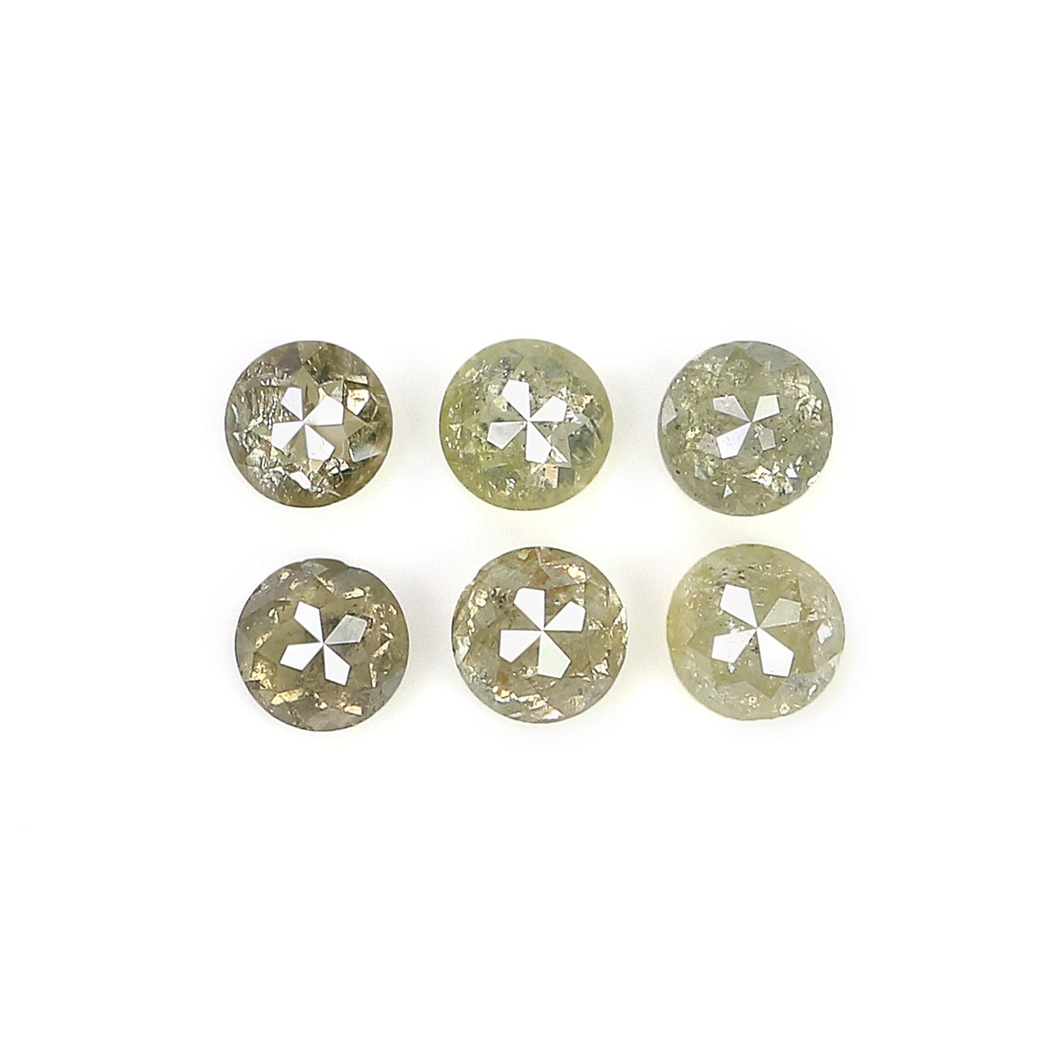 1.16 CT Natural Loose Round Rose Cut Diamond Grey Color Round Shape Diamond 3.10 MM Natural Loose Grey Color Round Rose Cut Diamond KQ204