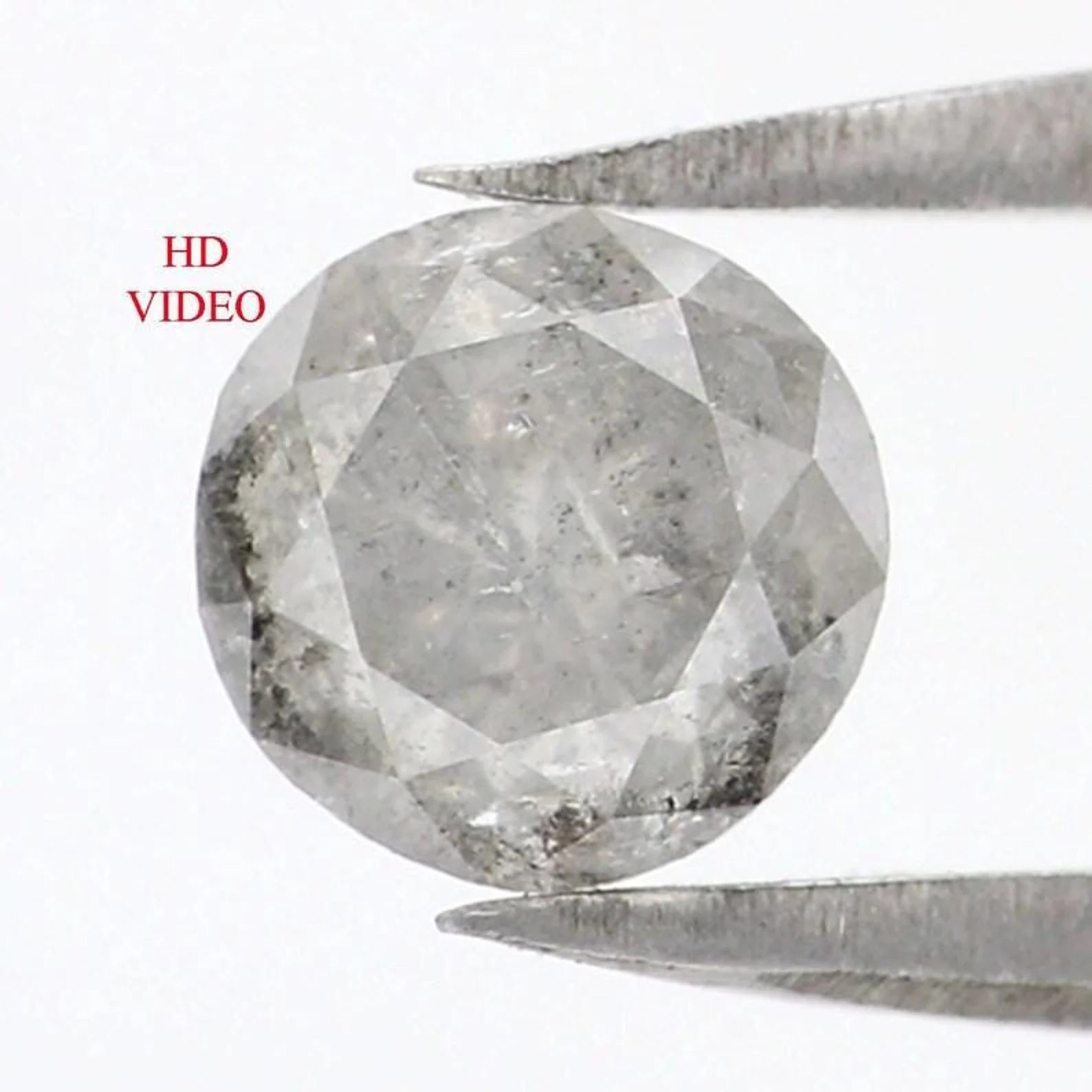 0.87 CT Natural Loose Round Shape Diamond Grey Color Round Cut Diamond 5.60 MM Natural Loose Grey Color Round Brilliant Cut Diamond NQ8944