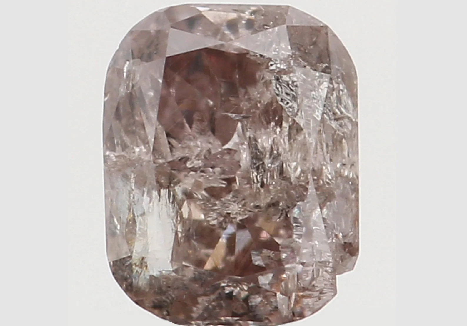 0.18 Ct Natural Loose Cushion Shape Diamond Brown Pink Color Cushion Cut Diamond 3.60 MM Natural Loose Cushion Brilliant Cut Diamond N8159