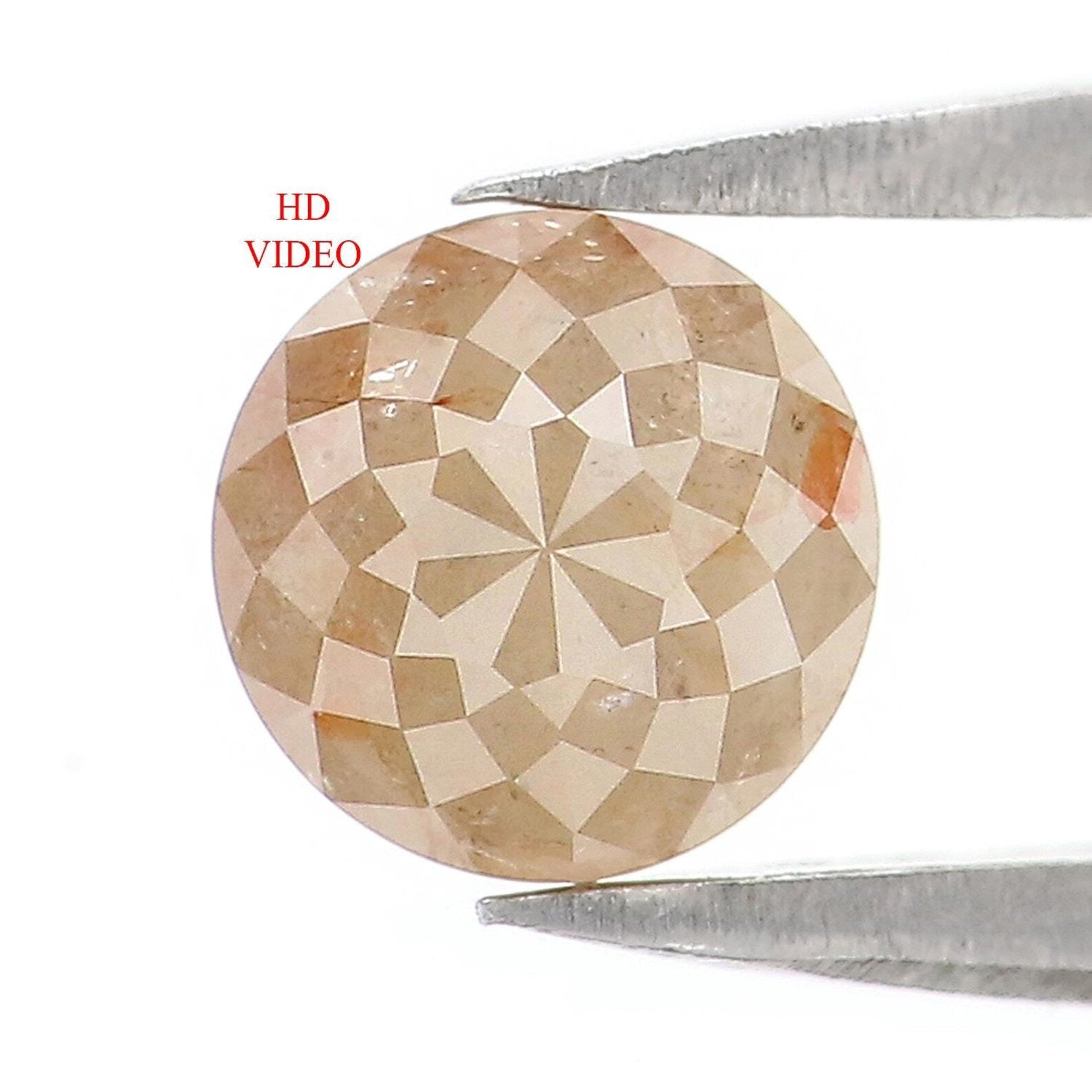 0.85 CT Natural Loose Round Rose Cut Shape Diamond Brown Color Rose Cut Diamond 5.40 MM Natural Loose Diamond Rose Cut Shape Diamond NQ7119