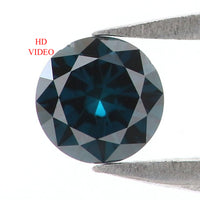 Natural Loose Round Blue Color Diamond 0.19 CT 3.80 MM Round Shape Brilliant Cut Diamond L6692