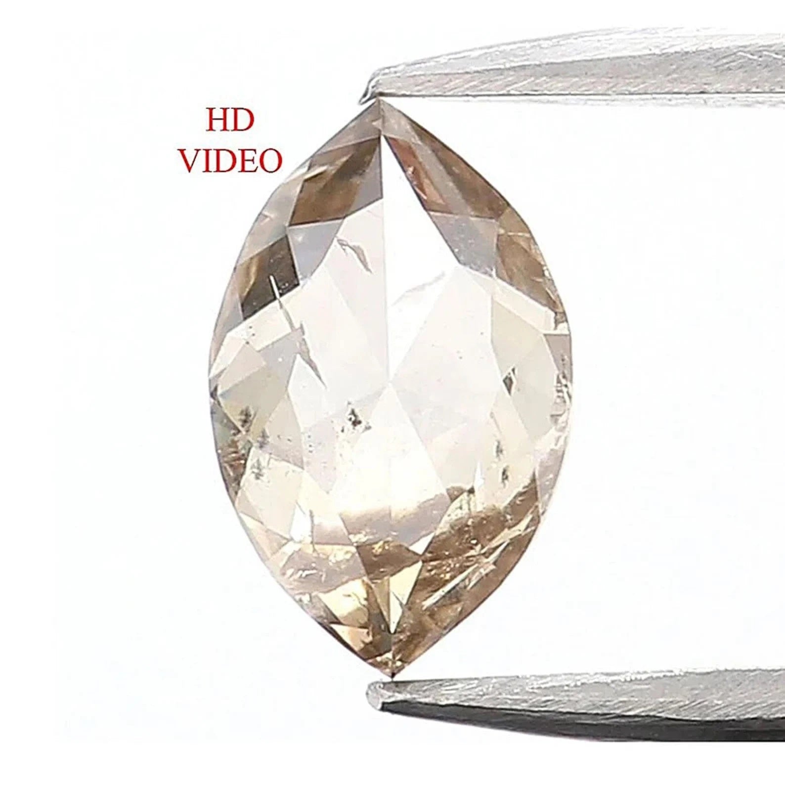 0.40 CT Natural Loose Marquise Shape Diamond Brown Color Marquise Cut Diamond 6.05 MM Natural Brown Color Marquise Rose Cut Diamond NQ611