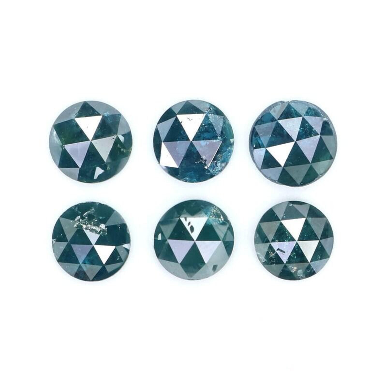 2.25 CT Natural Loose Round Shape Diamond Blue Color Round Diamond 4.60 MM Natural Loose Diamond Blue Color Round Rose Cut Diamond NQ2057