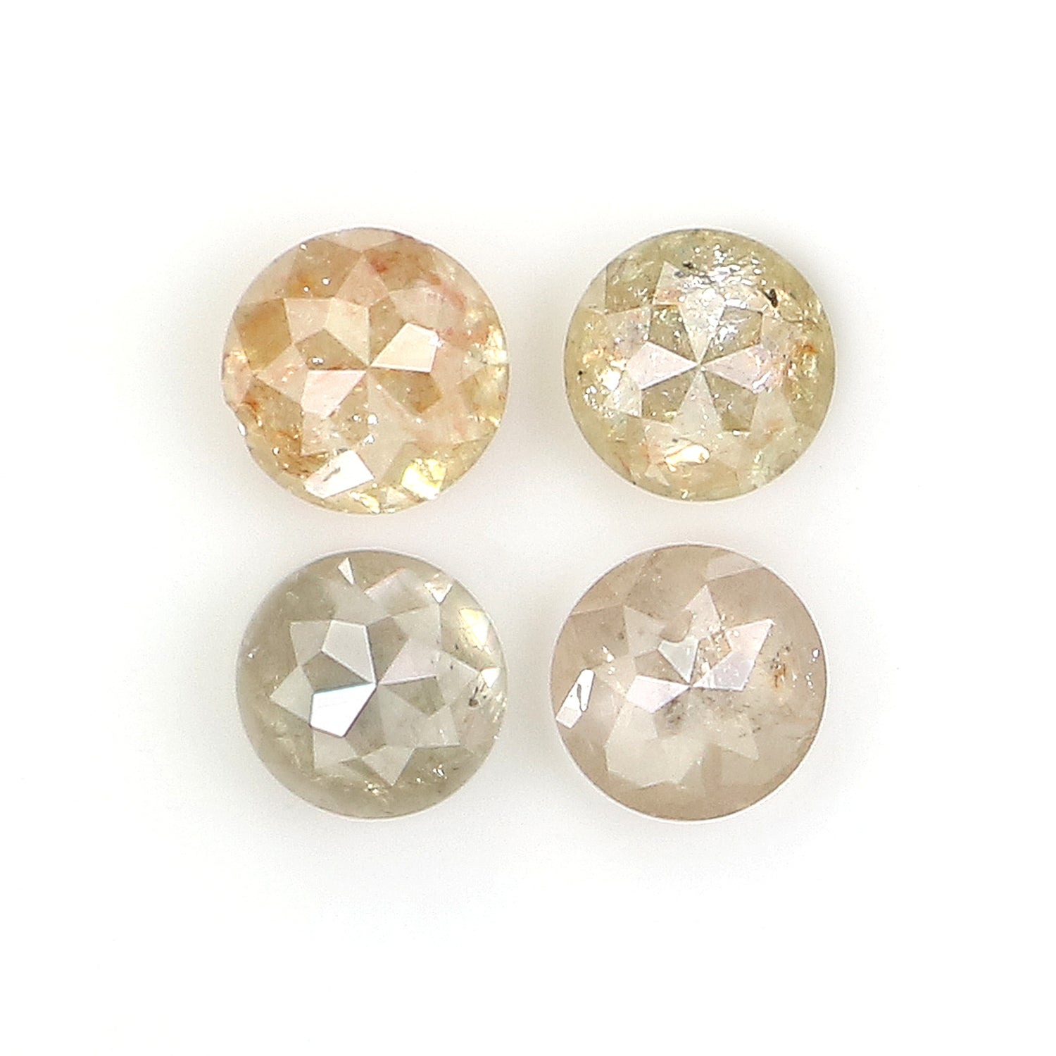 0.89 CT Natural Loose Round Rose Cut Diamond Brown Color Round Shape Diamond 3.30 MM Natural Loose Grey Color Round Rose Cut Diamond KQ1037