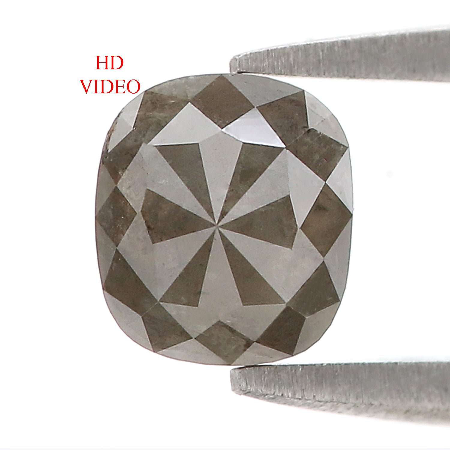 Natural Oval Diamond 0.84 CT Loose Rose Cut Grey Stone 6.10 MM Rustic Diamond For Custom Engagement Ring L3629
