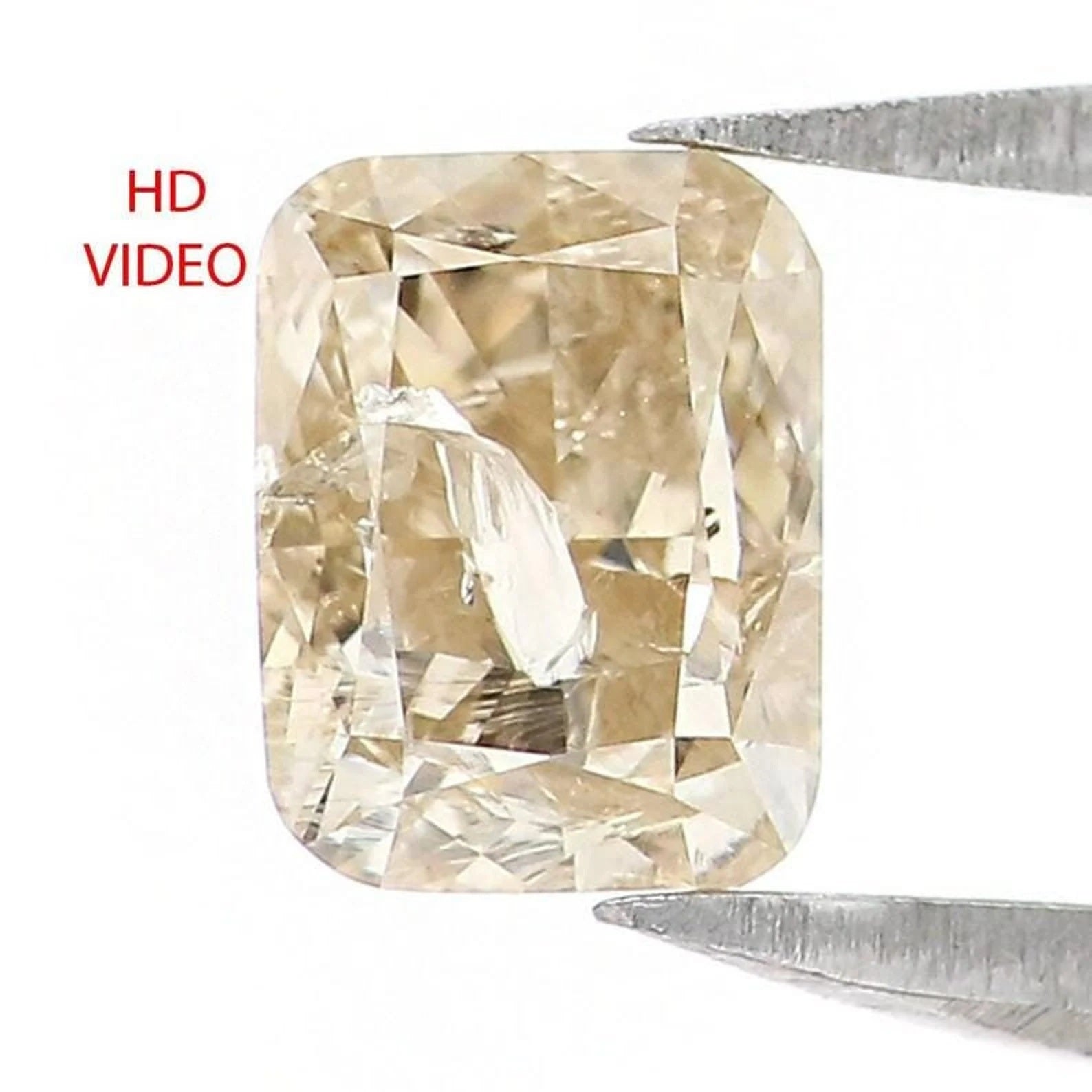 0.71 CT Natural Loose Cushion Shape Diamond Brown Color Cushion Diamond 5.40 MM Natural Brown Color Cushion Brilliant Cut Diamond QN7465