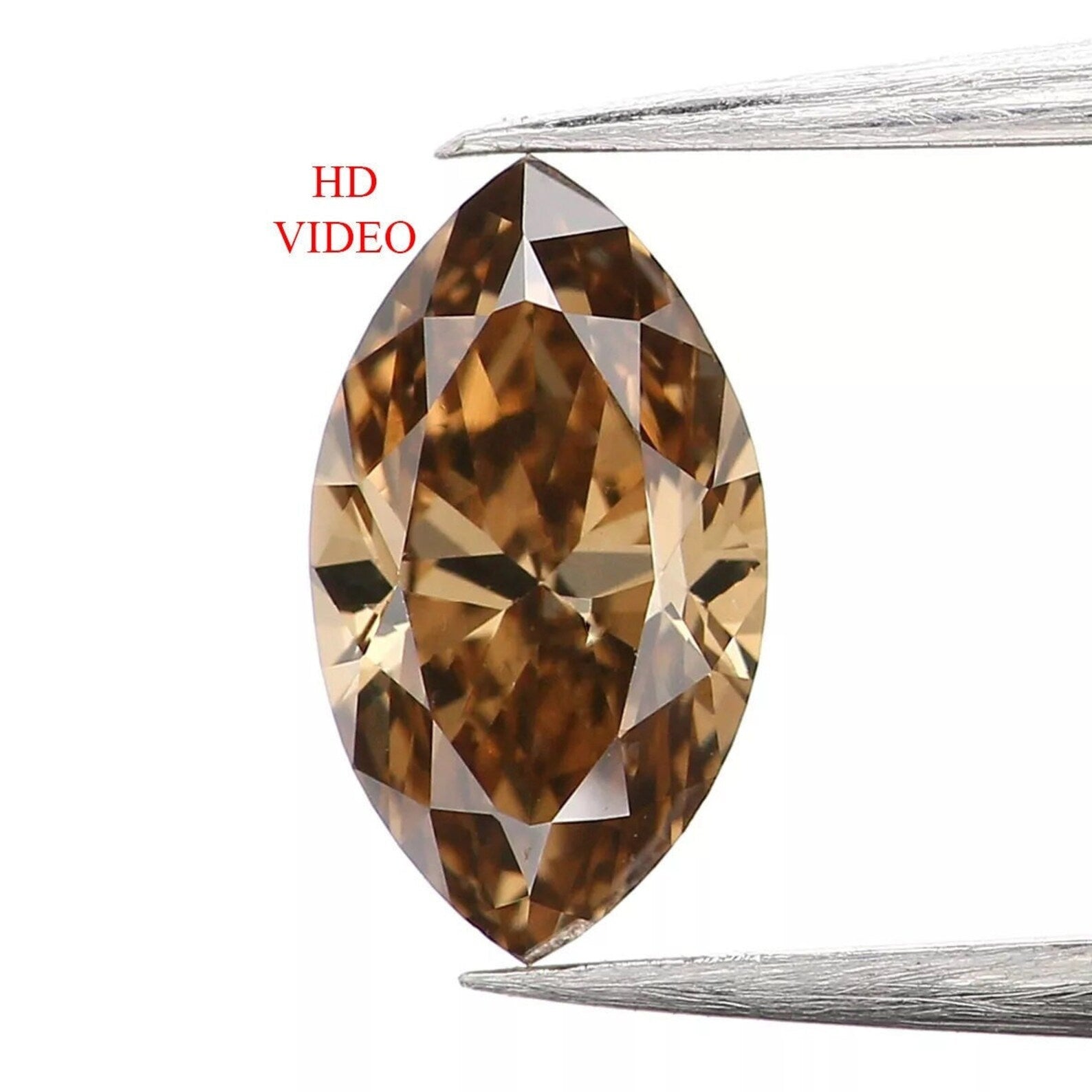 0.41 CT Natural Loose Marquise Shape Diamond Brown Color Marquise Diamond 6.70 MM Natural Brown Color Marquise Brilliant Cut Diamond NQ1198