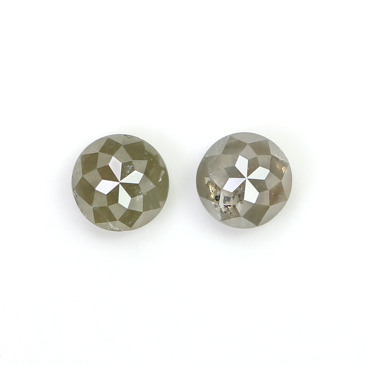 1.14 CT Natural Loose Round Rose Cut Diamond Grey Color Round Cut Diamond 4.70 MM Natural Loose Diamond Round Rose Cut Shape Diamond LQ6334