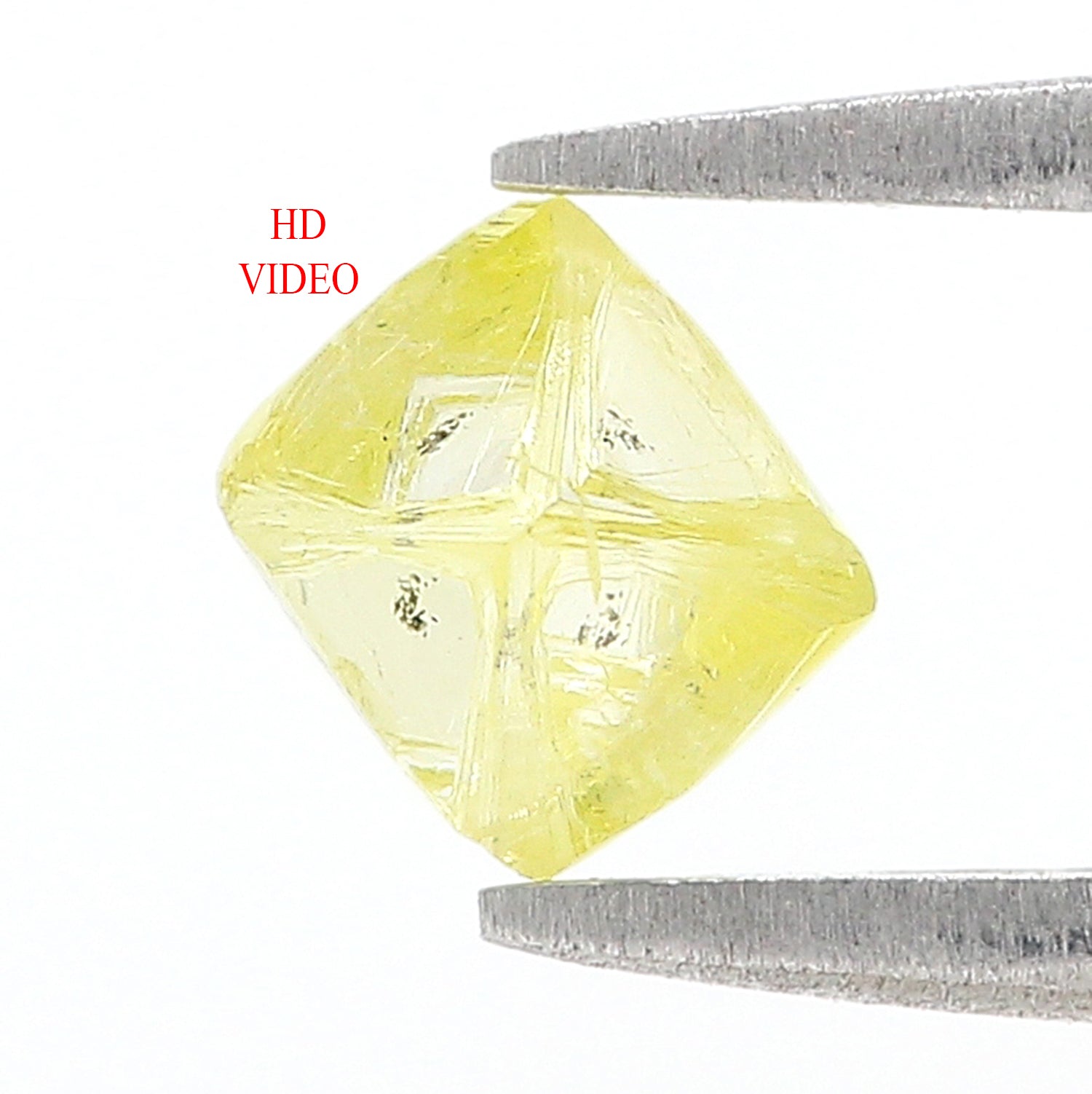 1.28 CT Natural Loose Rough Shape Diamond Yellow Color Rough Cut Diamond 6.65 MM Natural Yellow Diamond Rough Irregular Cut Diamond L3565