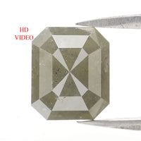 Natural Loose Emerald Diamond, Grey Color Emerald Diamond, Natural Loose Diamond, Emerald Cut Diamond, 3.20 CT Emerald Shape Diamond L2832