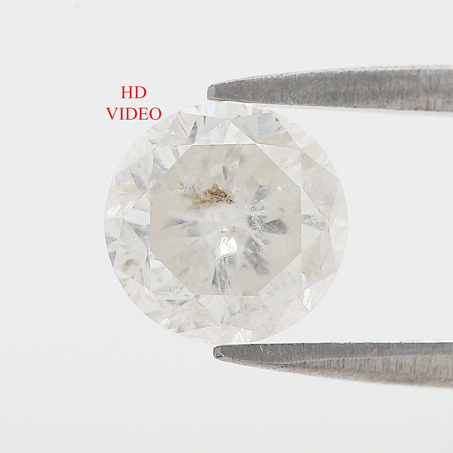 2.23 CT Natural Loose Round Shape Diamond Salt And Pepper Round Cut Diamond 8.05 MM Natural Grey Color Round Brilliant Cut Diamond L3458