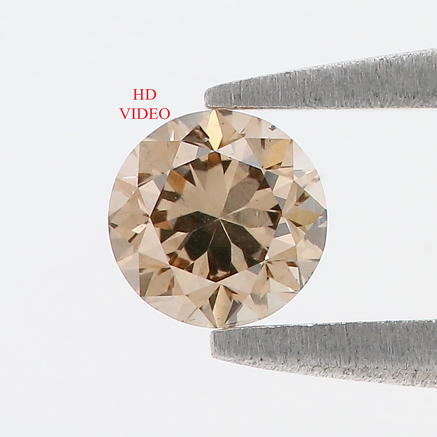 0.32 Ct Natural Loose Round Shape Diamond Brown Color Round Cut Diamond 4.25 MM Natural Loose Brown Color Round Brilliant Cut Diamond LQ838