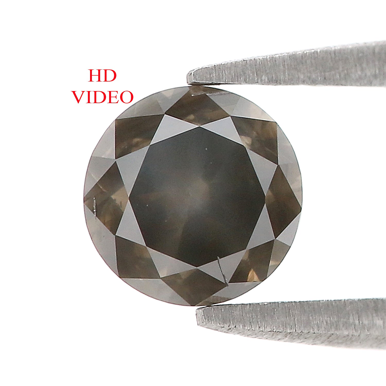 1.15 Ct Natural Loose Round Shape Diamond Grey Color Round Cut Diamond 6.20 MM Natural Loose Grey Color Round Brilliant Cut Diamond LQ8386