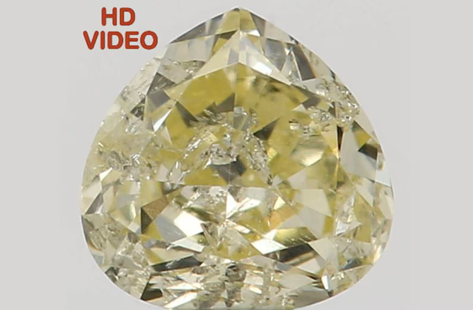 0.14 Ct Loose Diamond Heart Yellow Color I2 Clarity 3.40 MM N7327