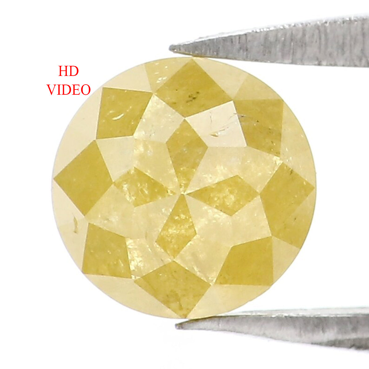 1.10 CT Natural Loose Round Rose Cut Diamond Yellow Color Round Shape Diamond 5.80 MM Natural Yellow Color Round Rose Cut Diamond LQ8369