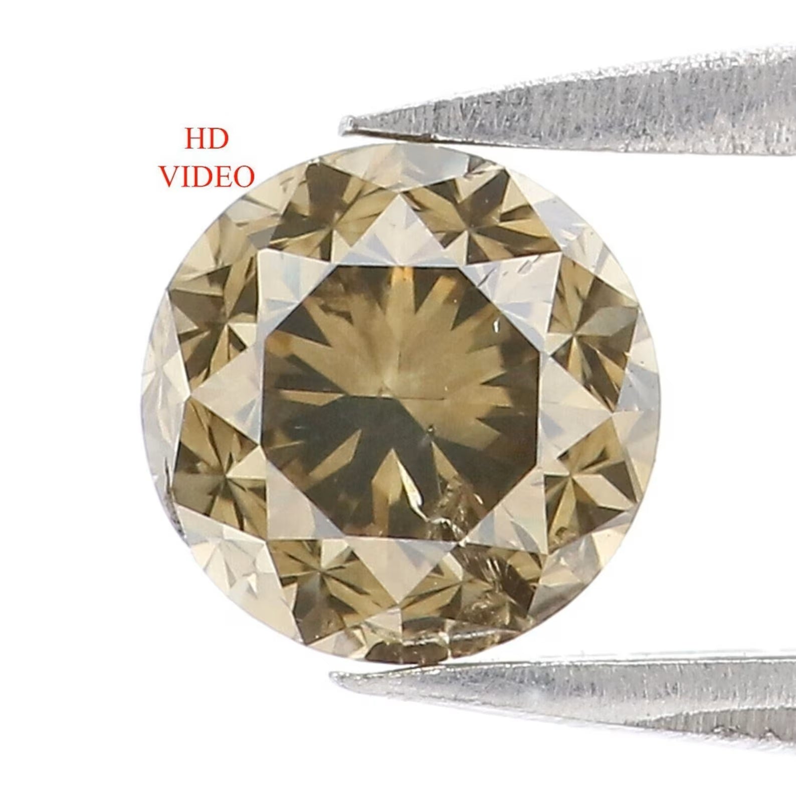 0.73 CT Natural Loose Round Brilliant Cut Diamond Light Green Color Round Shape Diamond 5.20 MM Natural Light Green Round Cut Diamond NQ304