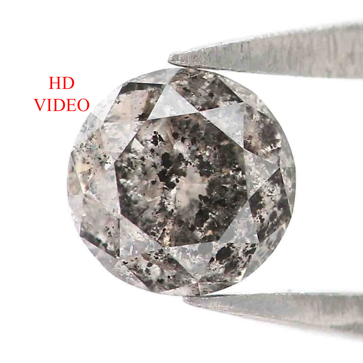 0.33 CT Natural Loose Round Shape Diamond Salt And Pepper Round Cut Diamond 4.30 MM Natural Loose Diamond Round Brilliant Cut Diamond LQ5064