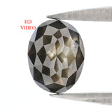 Natural Loose Oval Diamond, Black Color Oval Diamond, Natural Loose Diamond, Oval Rose Cut Diamond, 0.84 CT Oval Shape Diamond KDL8355