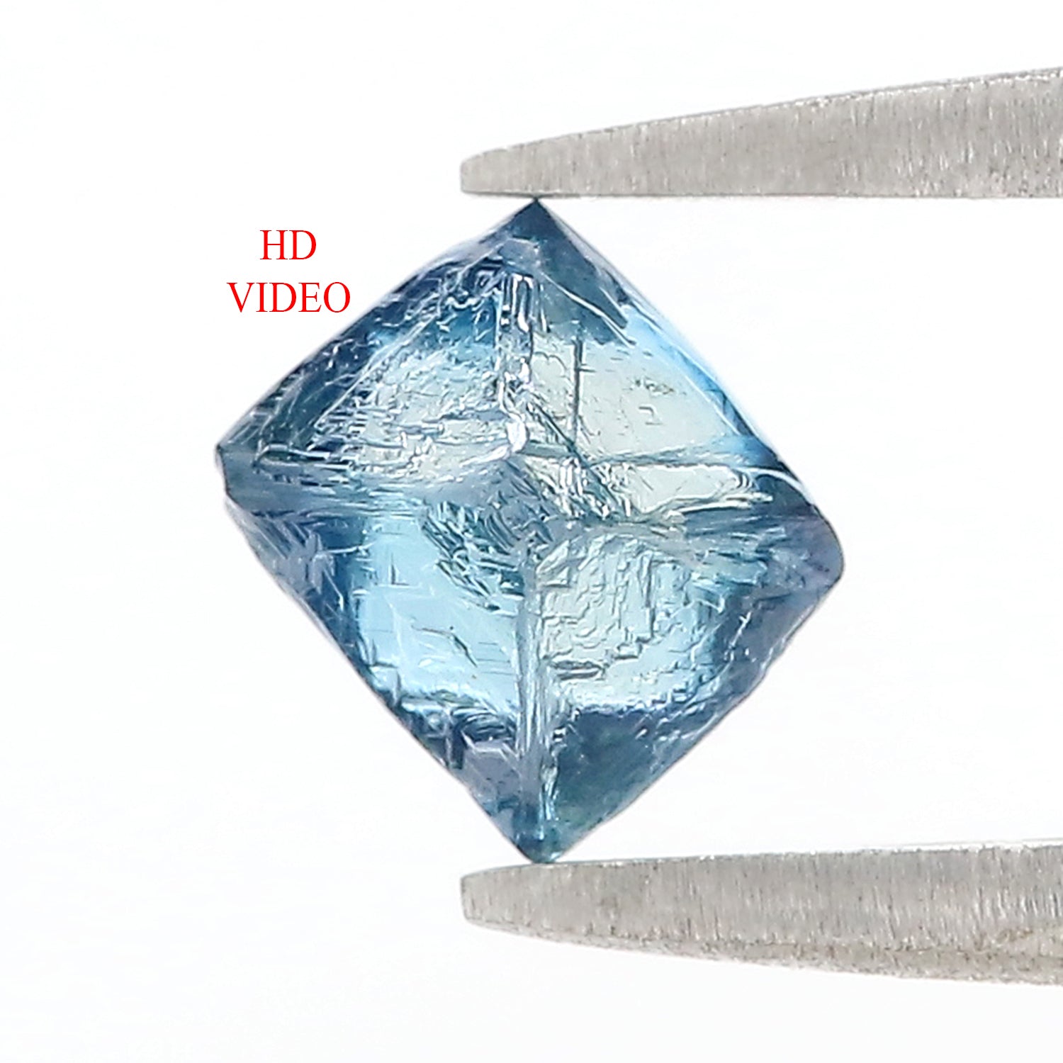 1.32 CT Natural Loose Rough Shape Diamond Blue Color Rough Cut Diamond 6.75 MM Natural Loose Blue Diamond Rough Irregular Cut Diamond L3558