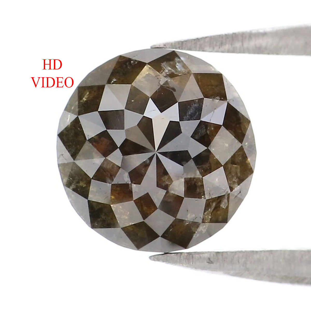 1.51 CT Natural Loose Round Rose Cut Diamond Brown Color Round Cut Diamond 7.30 MM Natural Loose Diamond Round Rose Cut Shape Diamond KQ2530