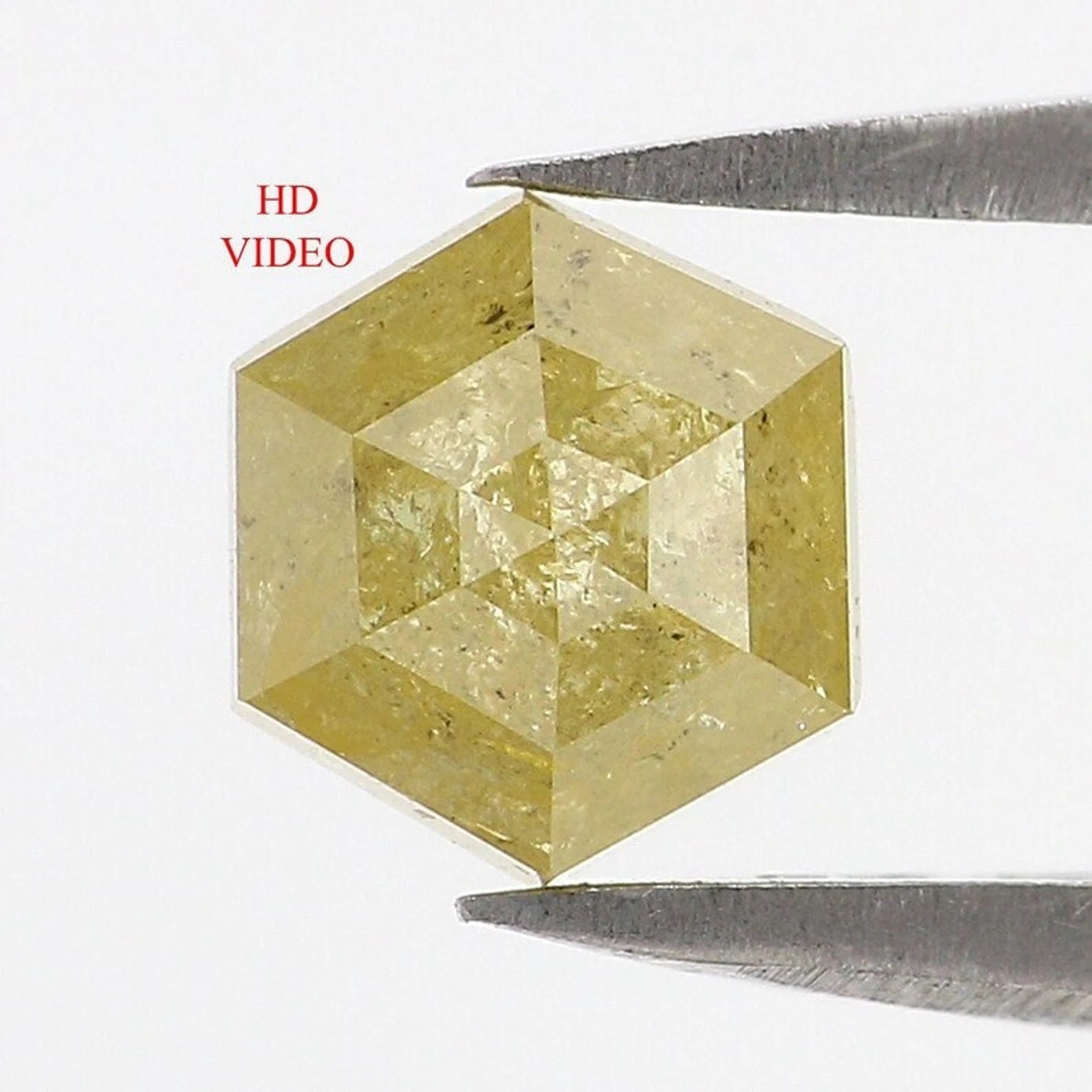1.01 CT Natural Loose Hexagon Diamond Yellow Color Hexagon Diamond 6.40 MM Natural Diamond Hexagon Cut Diamond Hexagon Shape Diamond NQ9061