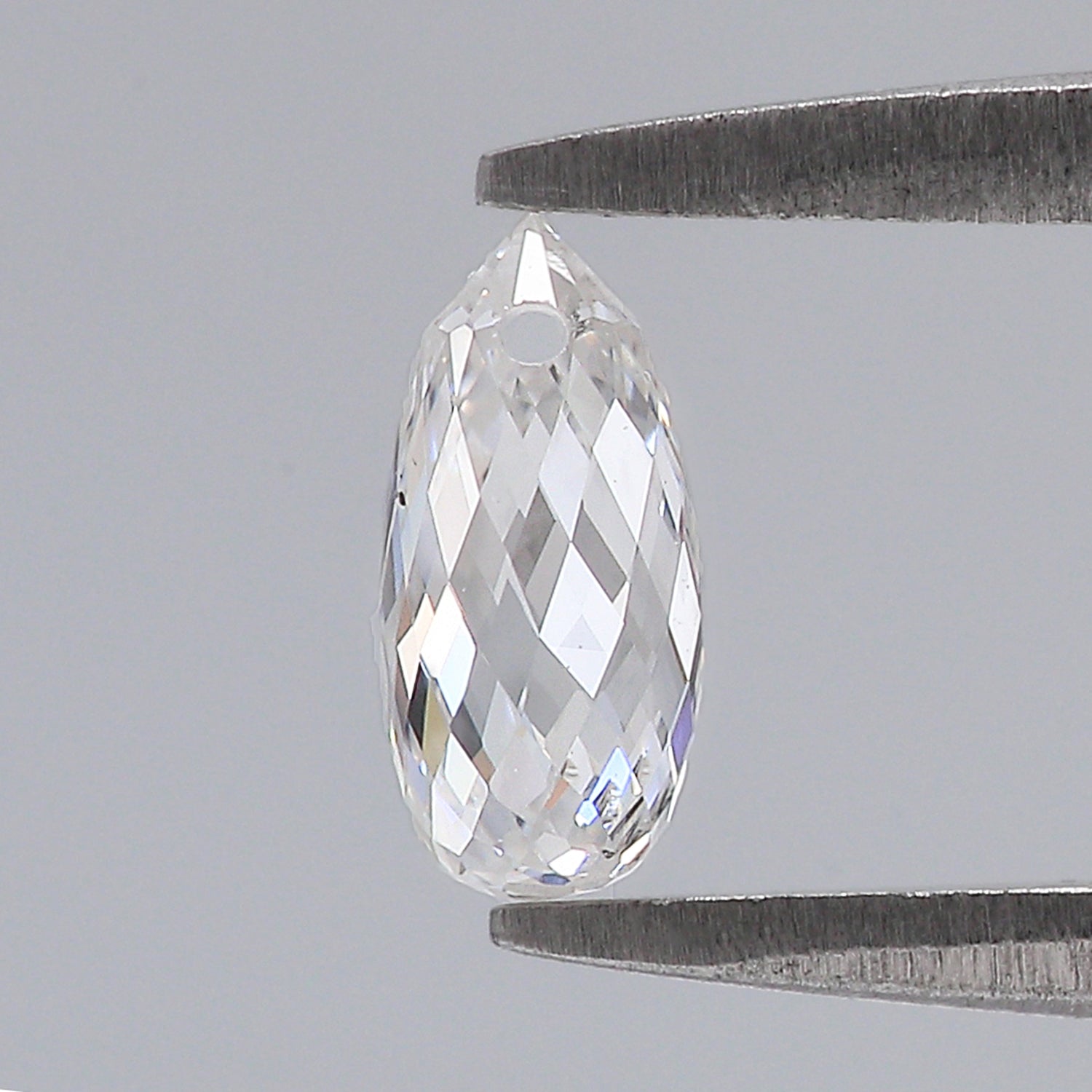 0.63 CT Lab Grown Briolette Cut Diamond White - F Color VS2 Clarity Diamond Lab Grown CVD Diamond Lab Created Drop Rose Cut Diamond L3377