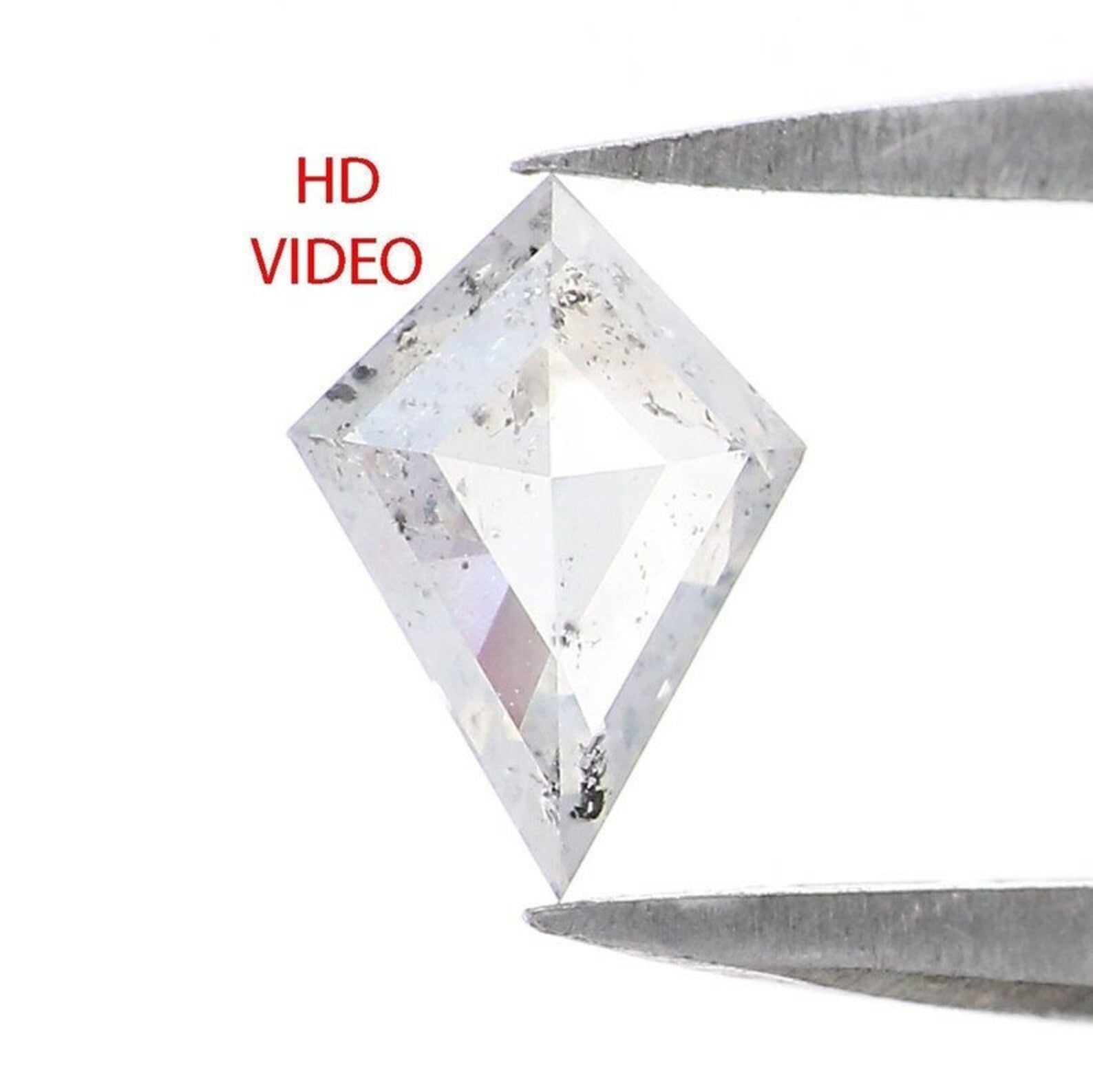 0.40 CT Natural Loose Kite Shape Diamond Grey Color Kite Shape Diamond 6.85 MM Natural Loose Diamond Kite Shape Rose Cut Diamond NQ2163