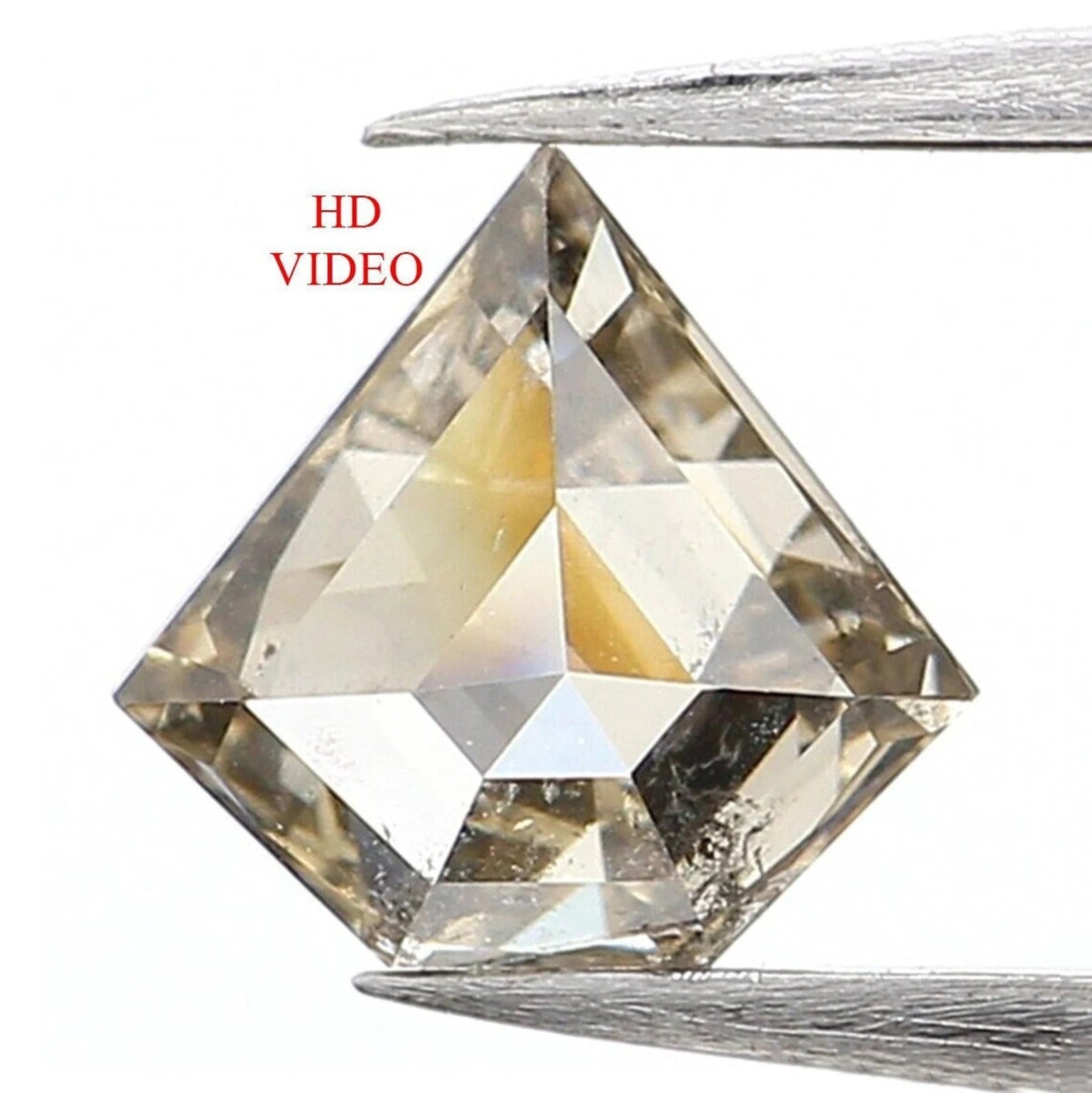 0.37 Ct Natural Loose Shield Cut Diamond Salt And Pepper Shield Shape Diamond 5.00 MM Natural Loose Black Color Shield Cut Diamond NQ917