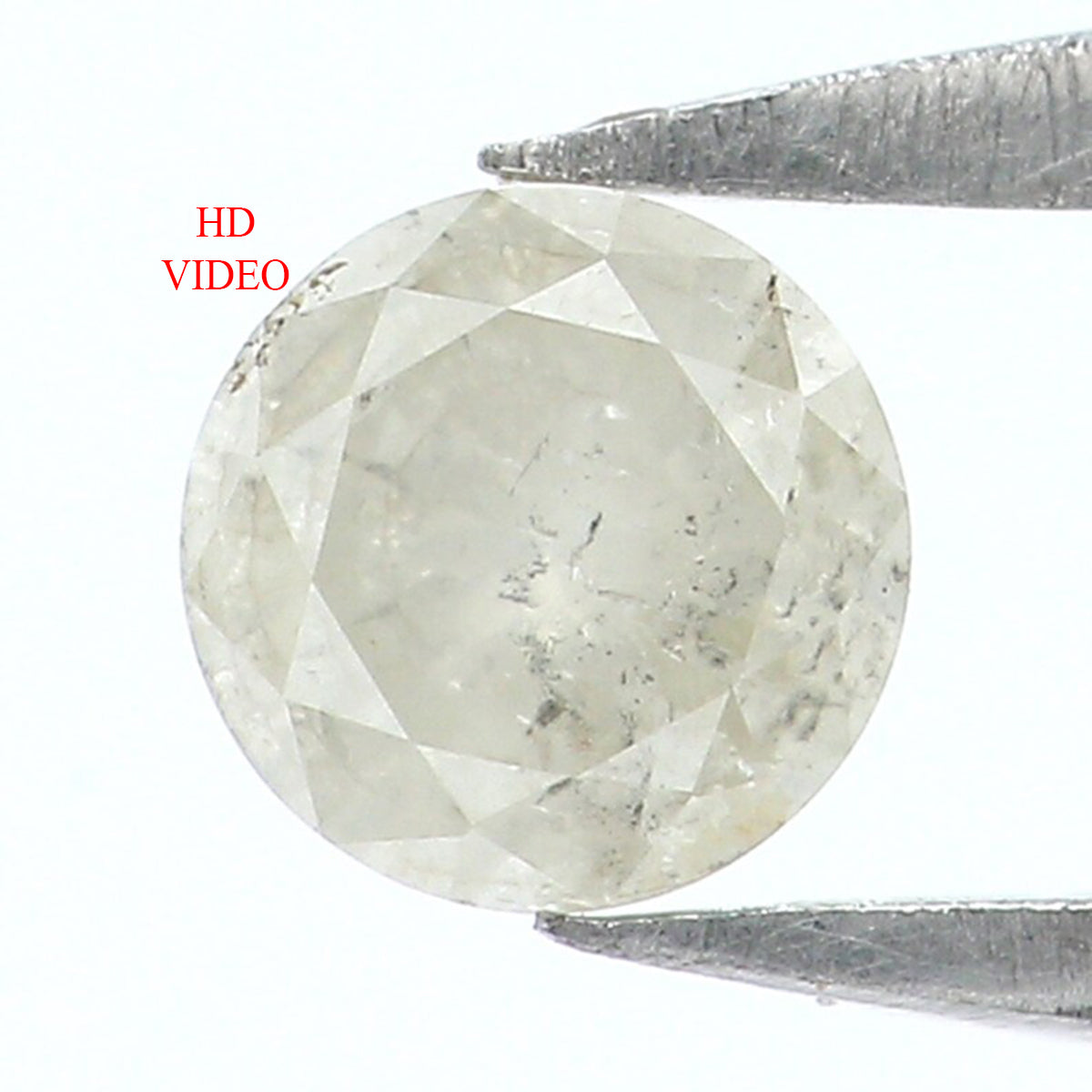 0.34 CT Natural Loose Round Shape Diamond Grey Milky Color Round Cut Diamond 4.30 MM Natural Grey Color Round Brilliant Cut Diamond KQ1338