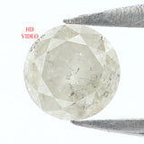 Natural Loose Round Grey Milky Color Diamond 0.34 CT 4.30 MM Round Shape Brilliant Cut Diamond KR1338