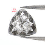 Natural Loose Triangle Diamond, Salt And Pepper Triangle Diamond, Natural Loose Diamond, Triangle Cut Diamond, 1.12 CT Triangle Shape L2923