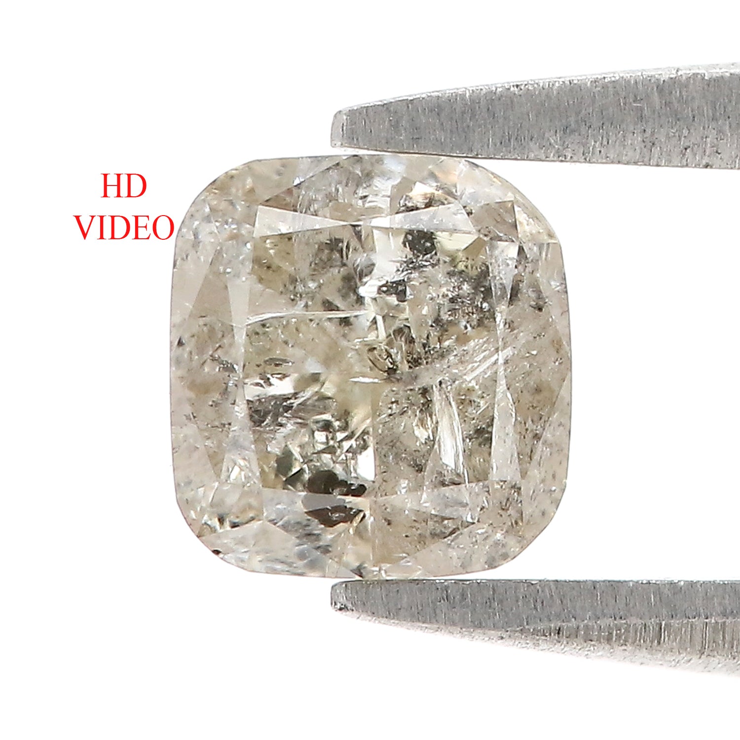 1.01 Ct Natural Loose Cushion Shape Diamond Green Color Cushion Cut Diamond 5.60 MM Natural Green Color Cushion Brilliant Cut Diamond LQ5953