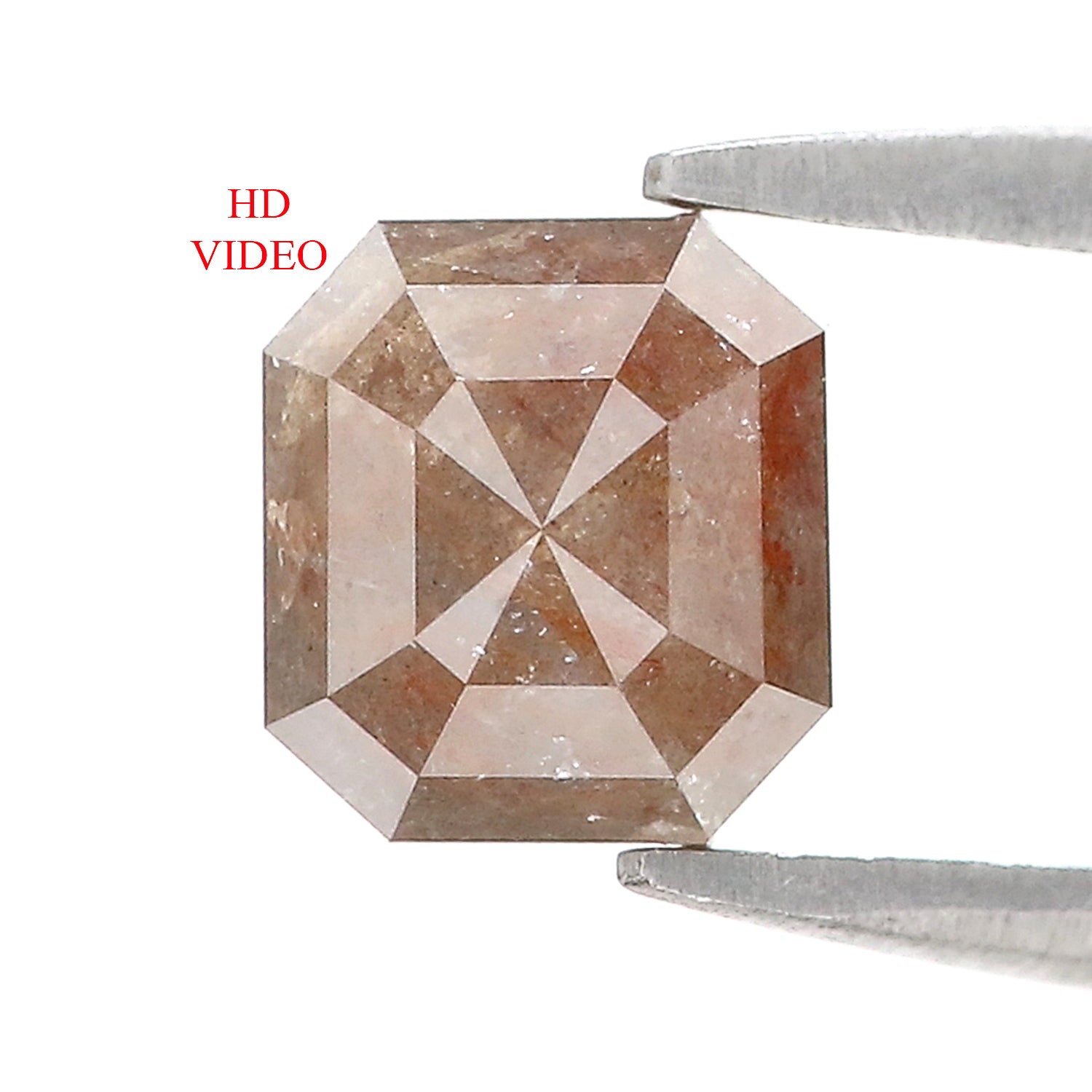 2.20 CT Natural Loose Emerald Diamond Grey Color Diamond Natural Loose Diamond 6.70 MM Brown Emerald Diamond Emerald Shape Diamond LQ7711