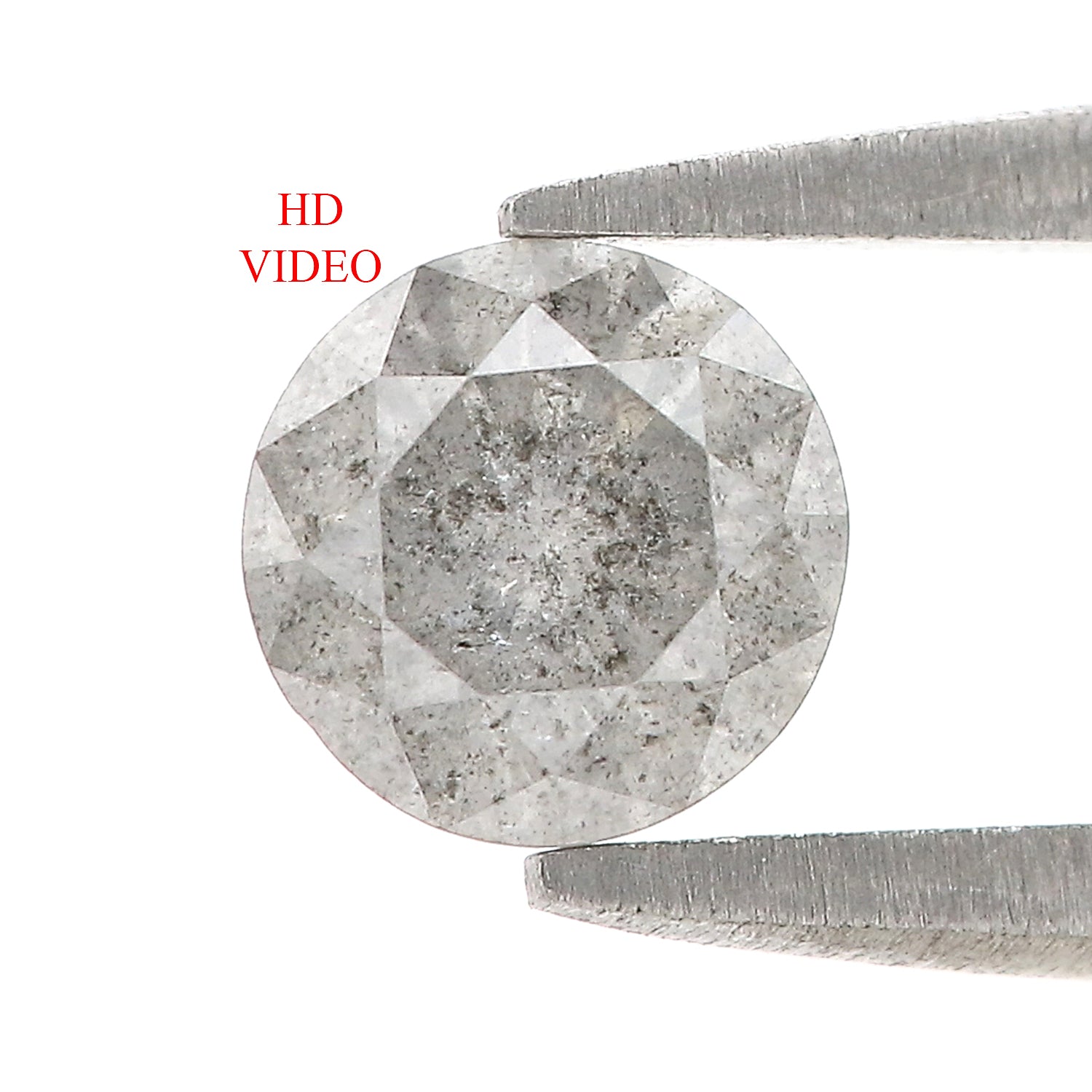0.76 Ct Natural Loose Round Shape Diamond Salt And Pepper Round Cut Diamond 5.70 MM Natural Loose Diamond Round Brilliant Cut Diamond LQ5008