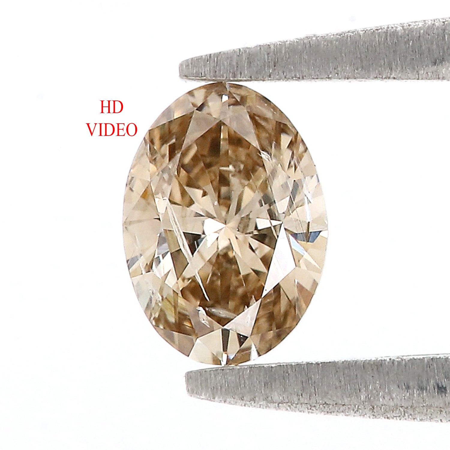 0.45 CT Natural Loose Oval Shape Diamond Brown Color Oval Cut Diamond 5.90 MM Natural Loose Brown Color Oval Brilliant Cut Diamond N2647