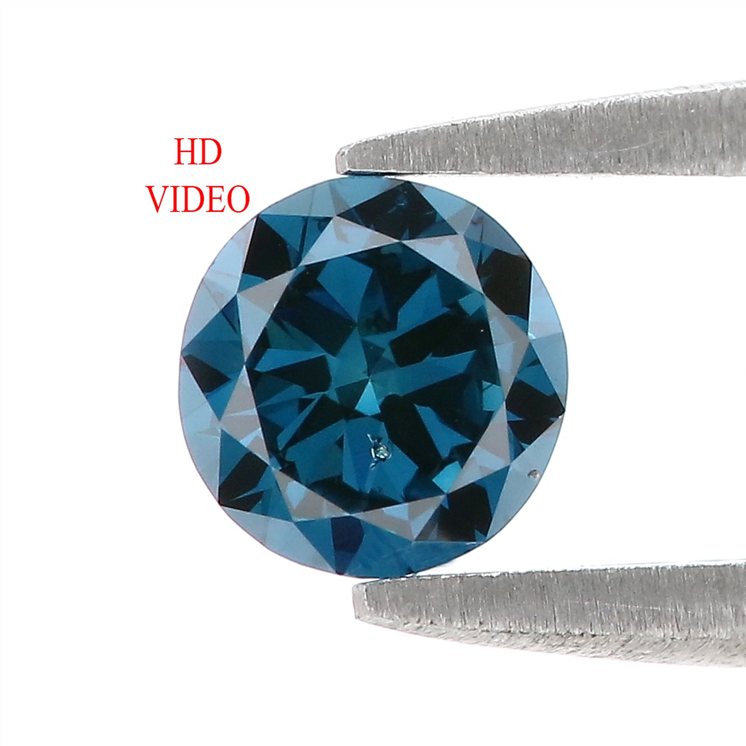 0.66 Ct Natural Loose Round Shape Diamond Blue Color Round Cut Diamond 5.50 MM Natural Loose Blue Diamond Round Brilliant Cut Diamond QL9739