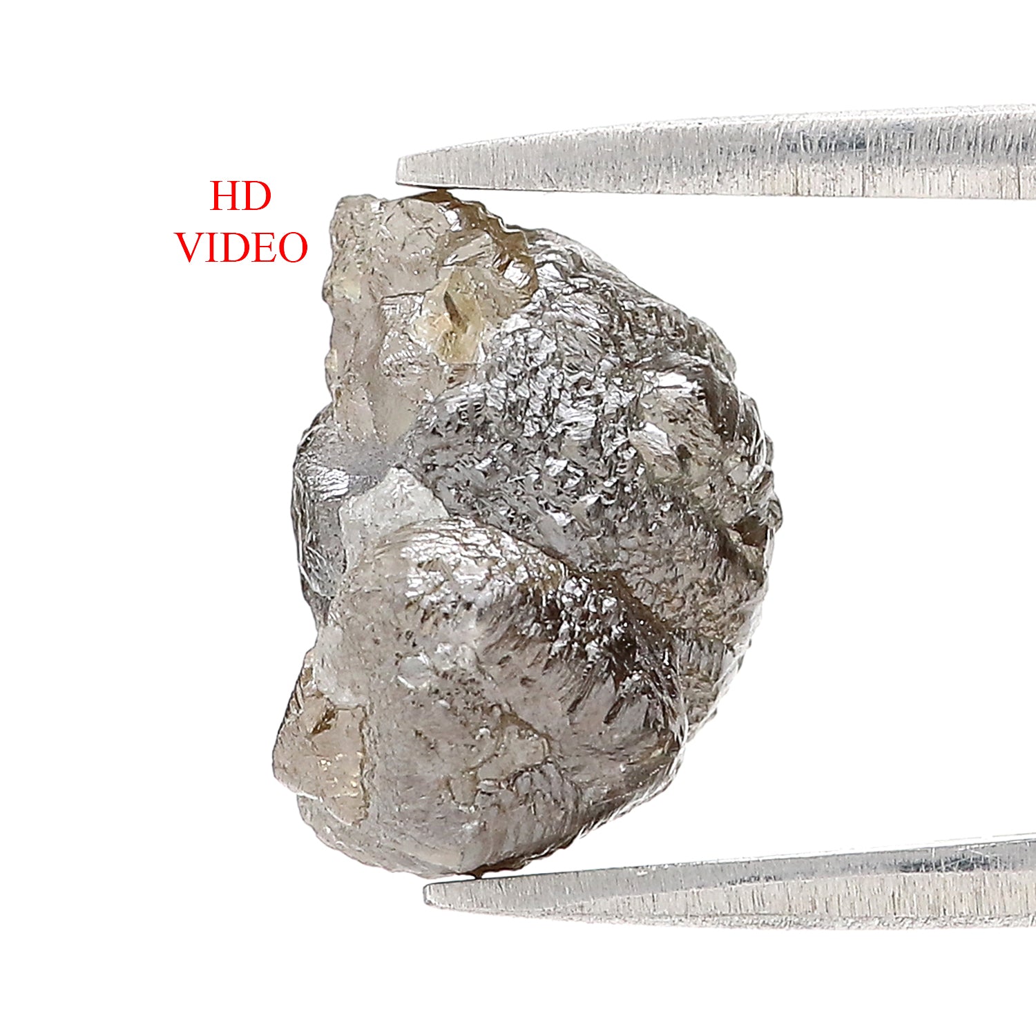 9.12 CT Natural Loose Rough Shape Diamond Black Color Rough Uncut Diamond 12.80 MM Natural Brown Color Rough Irregular Cut Diamond LQ3358