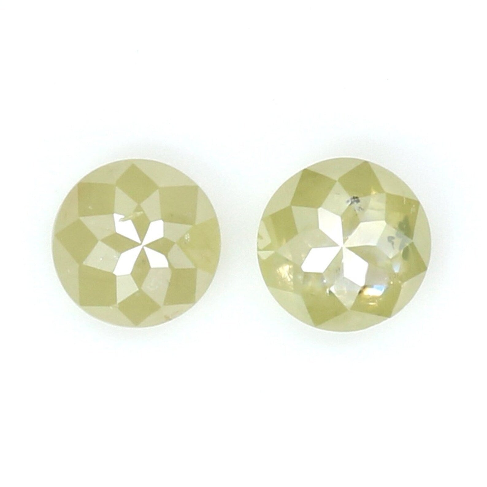 0.65 CT Natural Loose Round Rose Cut Diamond Light Yellow Color Round Shape Diamond 4.00 MM Natural Loose Round Rose Cut Shape Diamond N8057