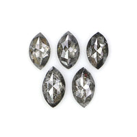 Natural Loose Marquise Diamond, Salt And Pepper Marquise Diamond, Natural Loose Diamond, Marquise Cut Diamond, 0.46 CT Marquise Shape KDL2818