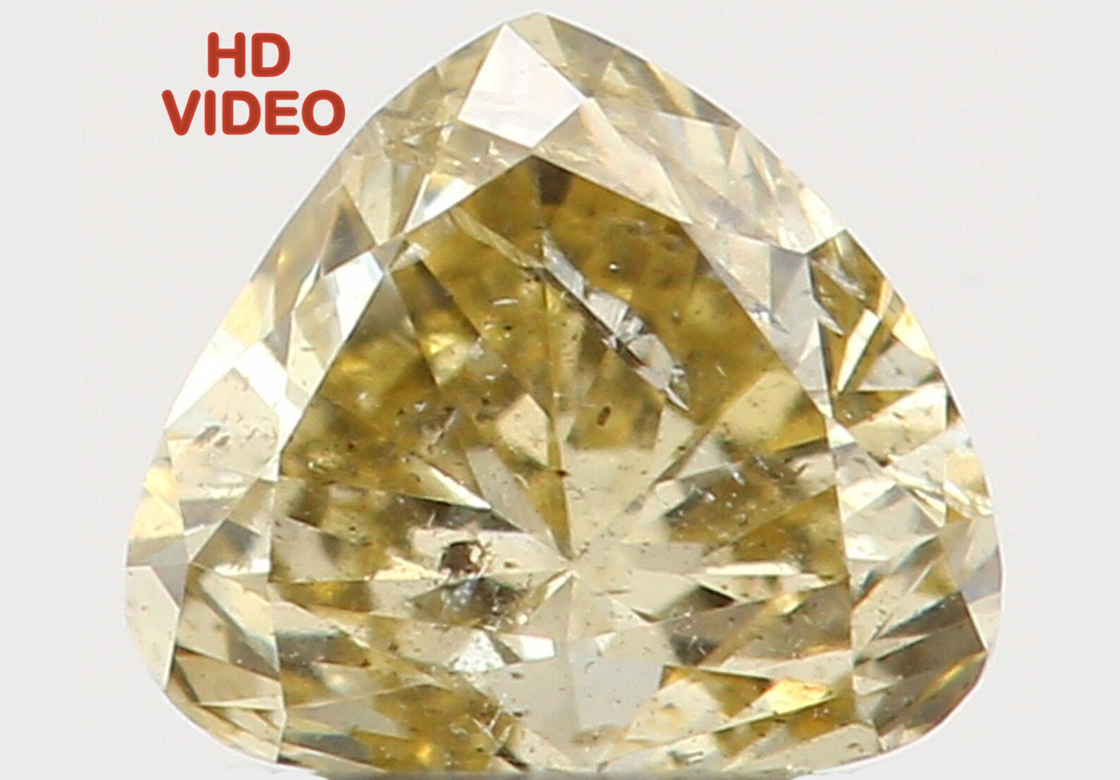 0.20 Ct Natural Loose Diamond Heart Yellow Color I1 Clarity 3.80 MM N7378