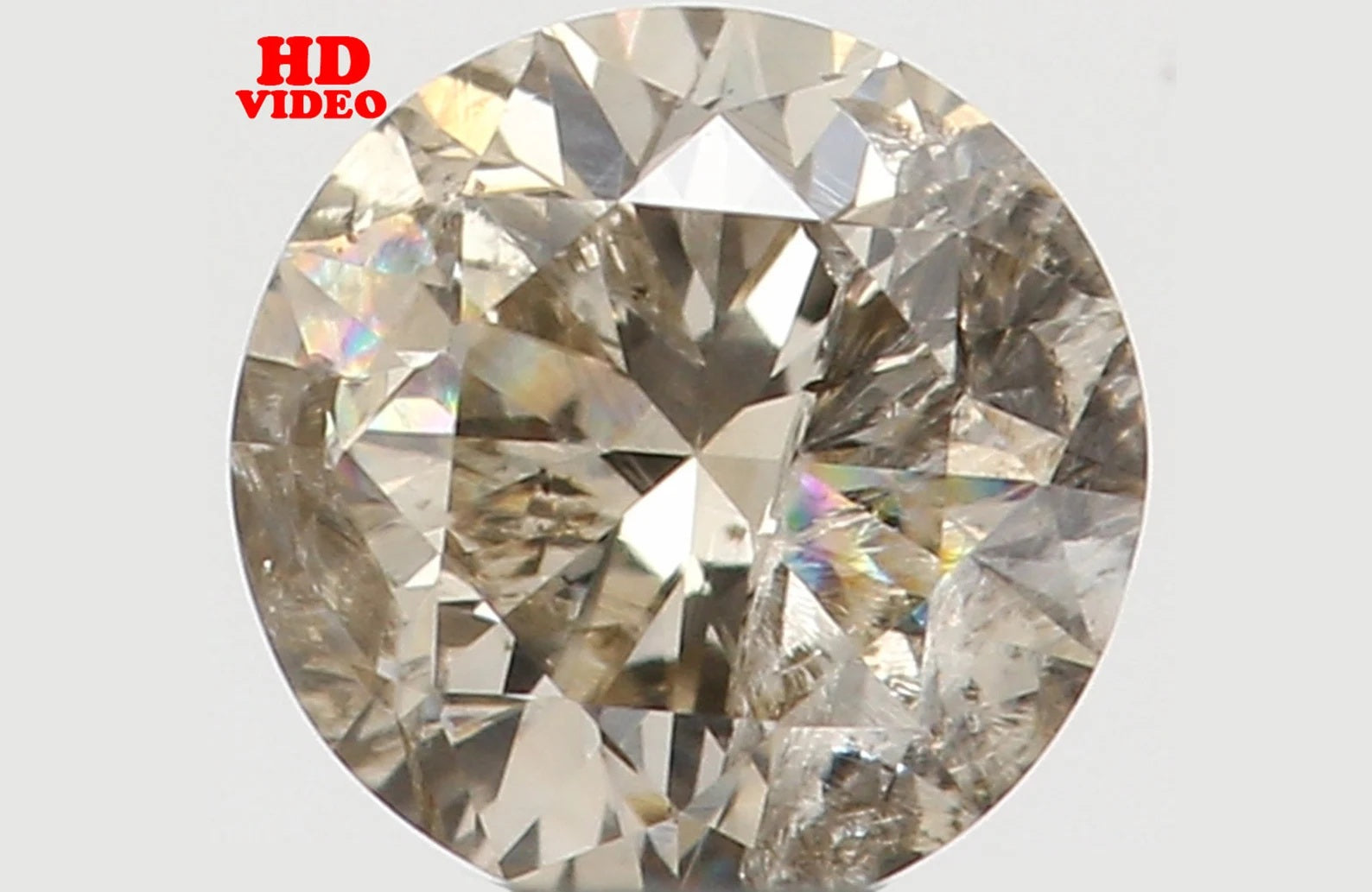 0.165 Ct Natural Loose Round Shape Diamond Brown Color Round Cut Diamond 3.40 MM Natural Loose Diamond Round Brilliant Cut Diamond N7821