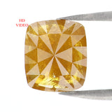 Natural Loose Cushion Diamond, Yellow Color Diamond, Natural Loose Diamond, Cushion Rose Cut Diamond, 1.80 CT Cushion Shape Diamond L4462