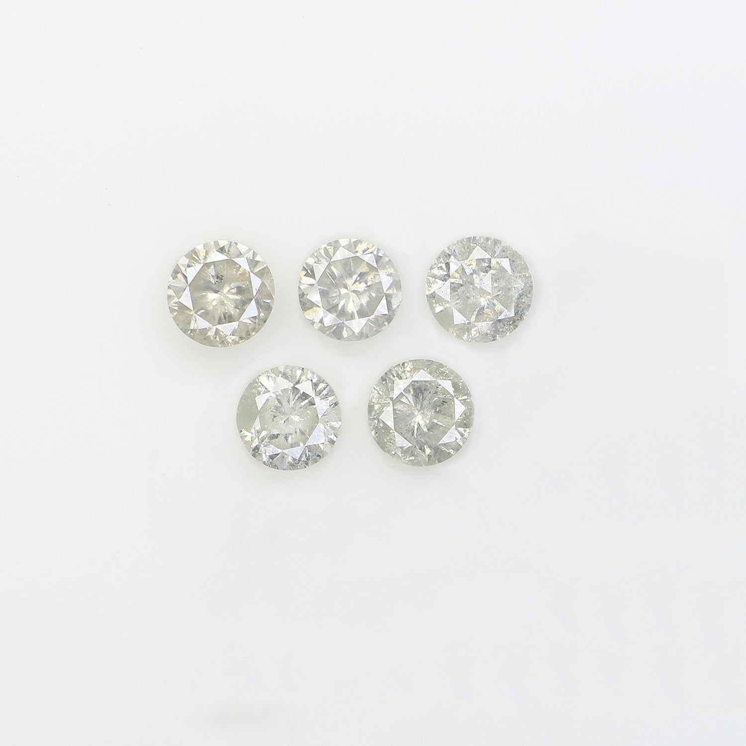 0.77 CT Natural Loose Round Shape Diamond Fancy Grey Color Round Cut Diamond 3.45 MM Natural Grey Color Round Brilliant Cut Diamond L3461