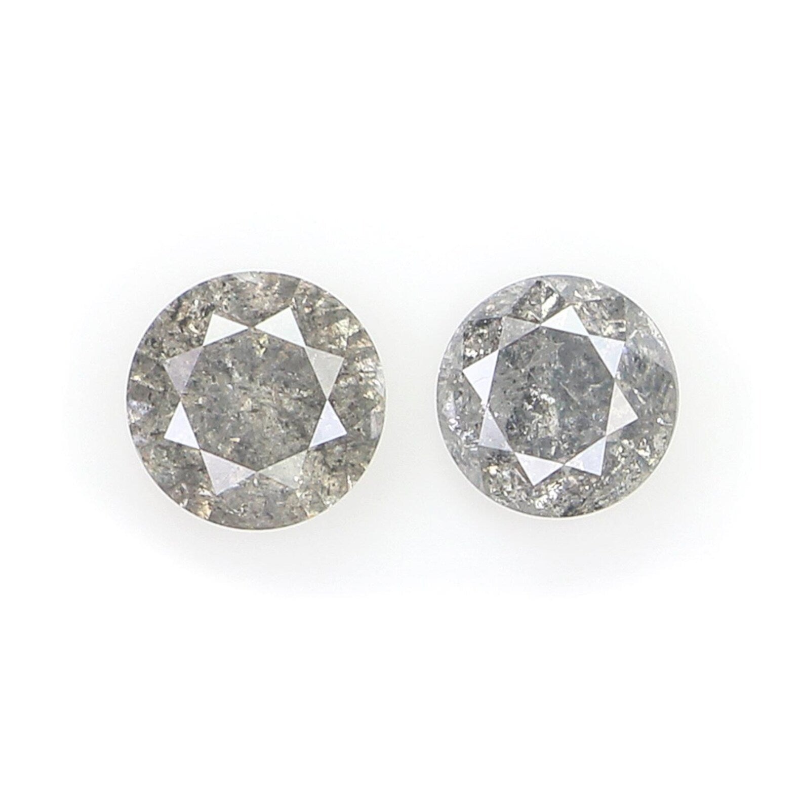 0.48 CT Natural Loose Round Shape Diamond Salt And Pepper Round Cut Diamond 3.90 MM Natural Loose Diamond Round Brilliant Cut Diamond NQ2411