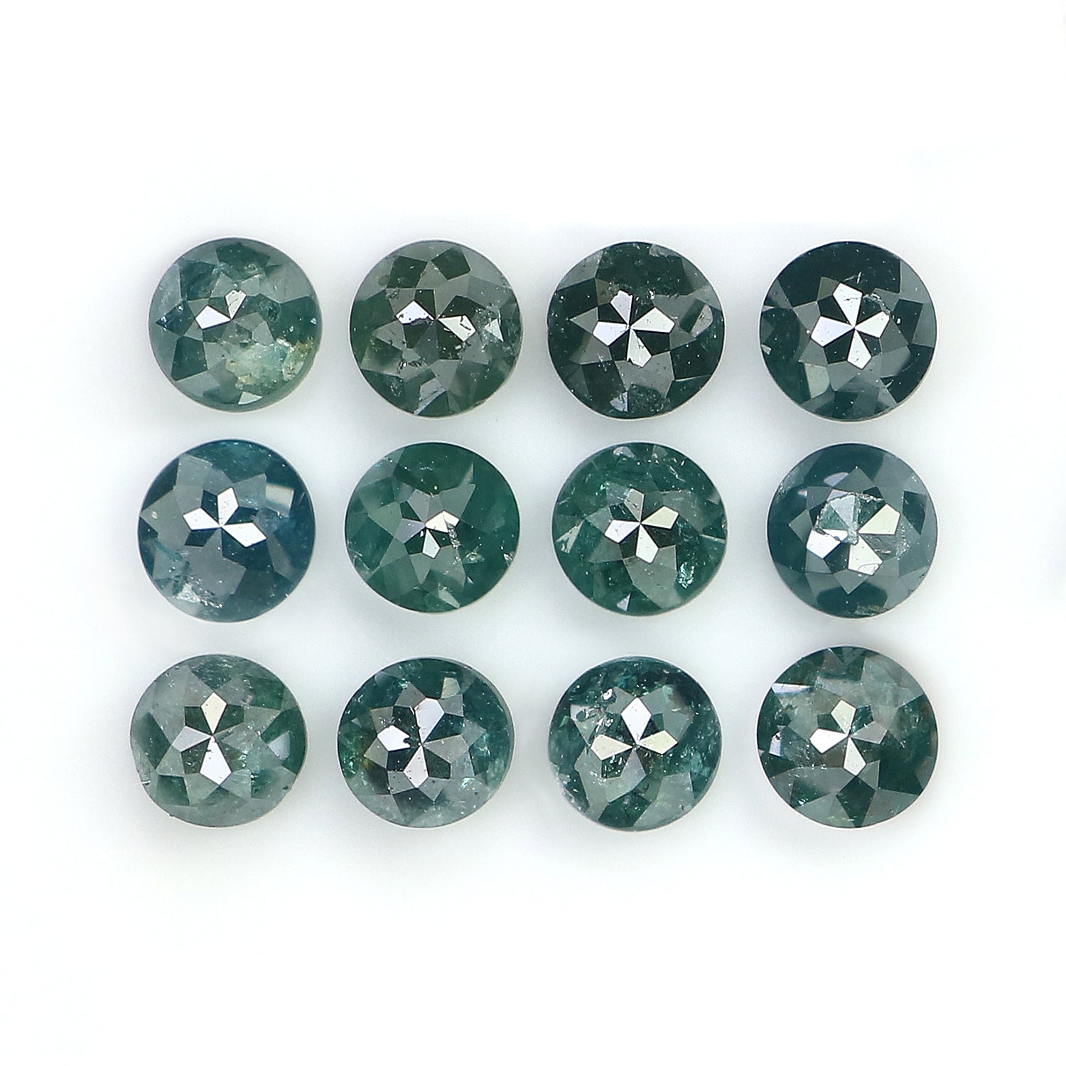 2.62 CT Natural Loose Round Rose Cut Diamond Blue Color Round Shape Diamond 3.30 MM Natural Loose Blue Color Round Rose Cut Diamond LQ5057