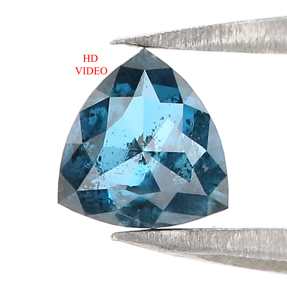 0.56 CT Natural Loose Triangle Shape Diamond Blue Color Triangle Cut D