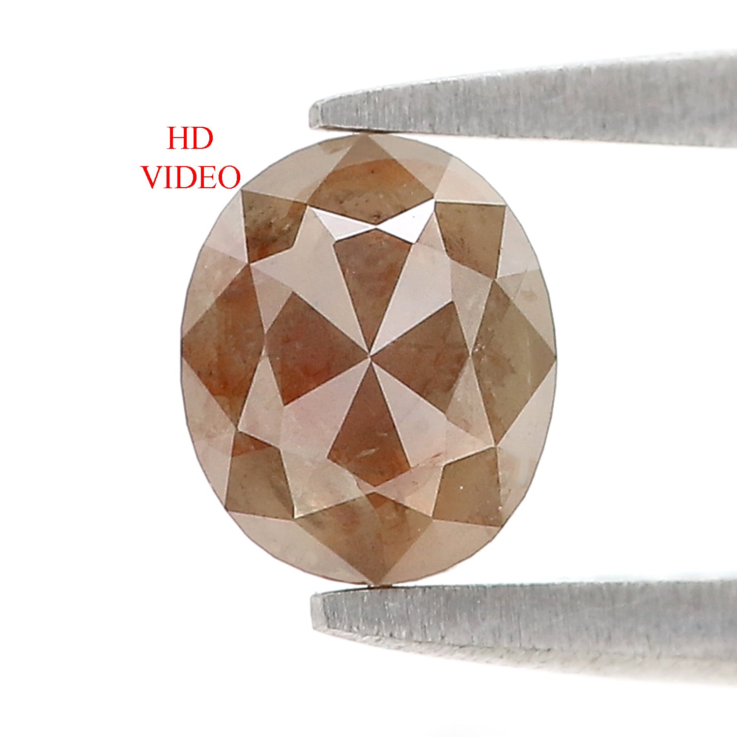 0.77 CT Natural Loose Oval Shape Diamond Brown Color Oval Cut Diamond 6.00 MM Natural Loose Diamond Brown Oval Shape Rose Cut Diamond N2655